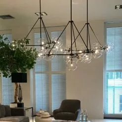 Lasinen Kattovalaisin Bermude -Ruokapöydät Verkäufe bermude kattovalaisin lasinen ilmava n ytt v iso hopeinen kuplat 2