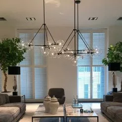 Lasinen Kattovalaisin Bermude -Ruokapöydät Verkäufe bermude kattovalaisin lasinen ilmava n ytt v iso hopeinen kuplat 3