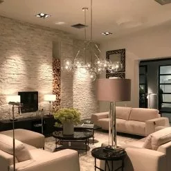 Lasinen Kattovalaisin Bermude -Ruokapöydät Verkäufe bermude kattovalaisin lasinen ilmava n ytt v iso hopeinen kuplat 4