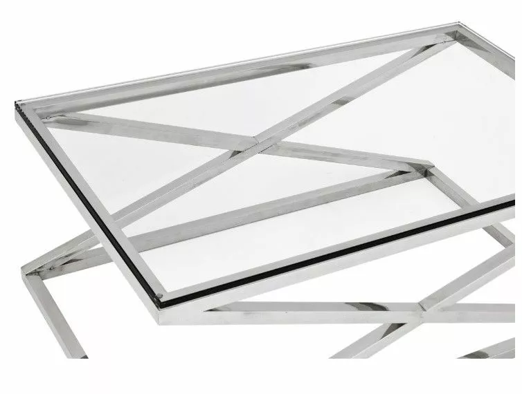 Criss Cross Lasikantinen Sohvapöytä 120 Eichholtz 2 Criss Cross Lasikantinen Sohvapöytä 120 Eichholtz - Image 2