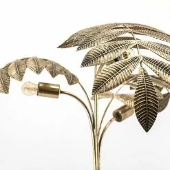 Edessä -Ruokapöydät Verkäufe lattiavalaisin unbeleafable messinkinen kultainen trooppinen luontoaiheinen viuhka n ytt v tyylik s tunnelmallinen 2