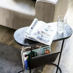 Lehtiteline Pöytä / Sivupöytä Daily 1 -Ruokapöydät Verkäufe lehtitelinepoyta kivikannella daily 1