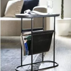 Lehtiteline Pöytä / Sivupöytä Daily 1 -Ruokapöydät Verkäufe lehtitelinepoyta kivikannella sivupoyta