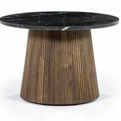 Pyöreä Marmorikantinen Sohvaapöytä Maxim 60br