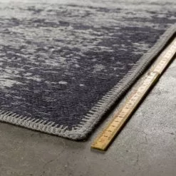 Matto Caruso Blue -Ruokapöydät Verkäufe matto caruso puuvilla villa kulunut n ytt v tyylik s ajaton moderni luonnonkuitu dutchbone sininen 5 scaled