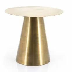 Pyöreä Messinginvärinen Sohvapöytä Mastic 210083