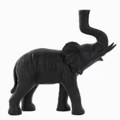 Elefantti Pöytävalaisin Musta -612