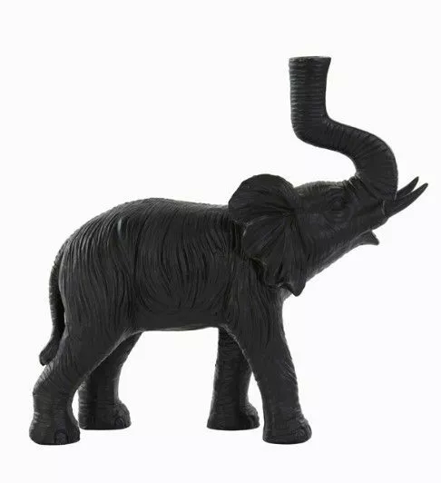 Elefantti Pöytävalaisin Musta -612 1 Elefantti Pöytävalaisin Musta -612