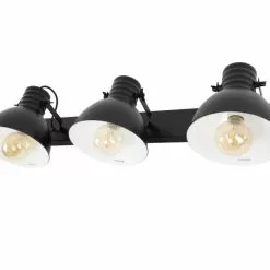 Industrial Seinävalaisin Sophia 3 -Ruokapöydät Verkäufe musta kolmen polttimon industrial seinavalaisin sophia lk