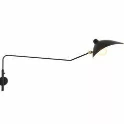 Musta Metallinen Seinävalaisin Bernardo