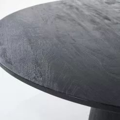 Puinen Pyöreä Ruokapöytä Aron Musta 130 -Ruokapöydät Verkäufe musta ruokapoyta aron kansi