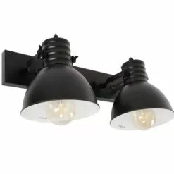 Industrial Seinävalaisin Sophia 2 -Ruokapöydät Verkäufe musta seinavalaisin industrial tyylinen seinavalaisin sophia sk