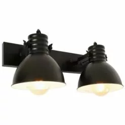 Industrial Seinävalaisin Sophia 2 -Ruokapöydät Verkäufe musta seinavalaisin industrial tyylinen seinavalaisin sophia sk on