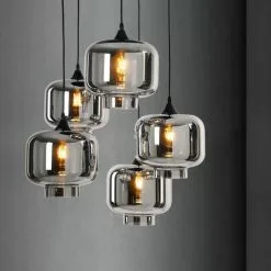 Pyöreä Kattovalaisin Vilmar 5 -Ruokapöydät Verkäufe nayttava pyorea kattovalaisin lasikuvuilla vilmar 5