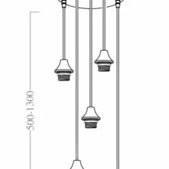 Pyöreä Kattovalaisin Vilmar 5 -Ruokapöydät Verkäufe nayttava pyorea kattovalaisin lasikuvuilla vilmar mitat