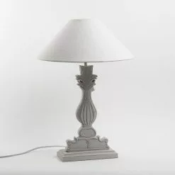 Harmaa Puinen Pöytävalaisin Pl-03