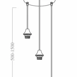Pyöreä Kattovalaisin Vilmar 3 Gold -Ruokapöydät Verkäufe pyorea kattovalaisin lasikuvuilla vilmar3 mitat 1