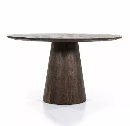 Puinen Pyöreä Ruokapöytä Aron Ruskea 130 1 Puinen Pyöreä Ruokapöytä Aron Ruskea 130