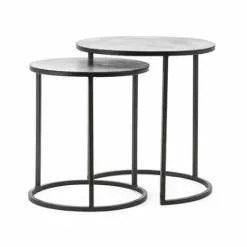 Pyöreä Metallikantinen Sivupöytä Setto 191600