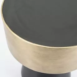 Edessä -Ruokapöydät Verkäufe pyorea sohvapoyta musta messinki sohvapoyta bunga kansi