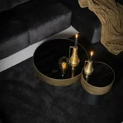 Pyöreä Sohvapöytä Bunga S -Ruokapöydät Verkäufe pyorea sohvapoyta musta messinki sohvapoyta bunga sisustus 1