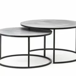 Pyöreä Metallikantinen Sohvapöytä Setto 191601