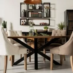 Rautainen Pöydänjalka Oakland An-cleg100 -Ruokapöydät Verkäufe ruokapoydan rautajalka 1