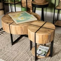 Sivupöytä Jackson 77019 -Ruokapöydät Verkäufe sivupoyta polkky pyorea sivuporta sisustus