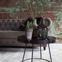 Sohvapöytä Kraton S -Ruokapöydät Verkäufe sohvap yt kraton tiikist musta puinen lakattu metallirunko jalat kehikko industrial teollinen tyyli 3 2 scaled