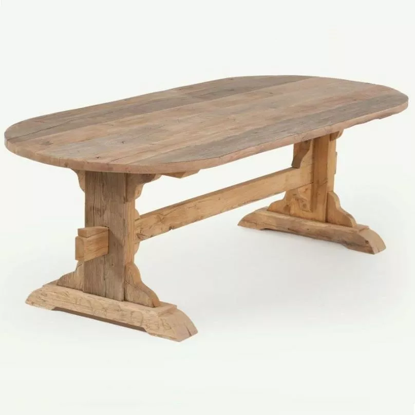 Ovaali Ruokapöytä T003 Tammesta