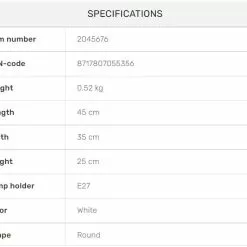 Valkoinen Varjostin Polycotton 45-35-25k Cm -Ruokapöydät Verkäufe valkoinen varjostin polycotton tiedot 45