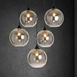 Suora Kattovalaisin Vilmar 5 -Ruokapöydät Verkäufe viiden polttimon kattovalaisin musta vilmar lk